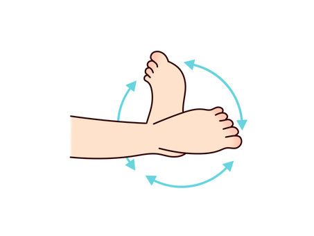 生活の中で意外とまわさない”足首”