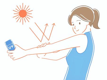 正しい日焼け止めの塗り方